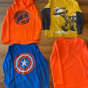 Boys long sleeve shirts size 5. Lot of 7.